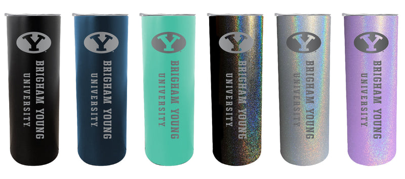 Brigham Young Cougars NCAA Laser-Engraved Tumbler - 16oz Stainless Steel Insulated Mug