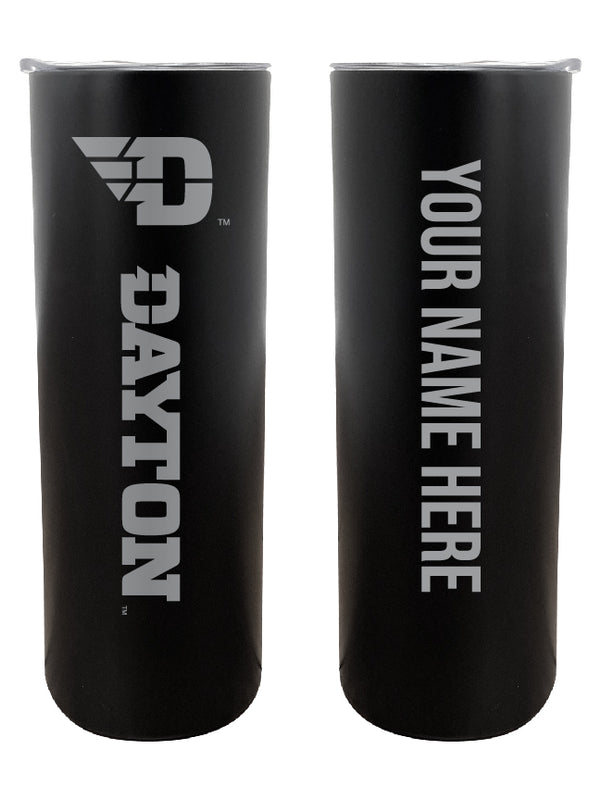 Dayton Flyers Customizable 20 oz Engraved Insulated Skinny Tumbler Officially Licensed Collegiate Product Black