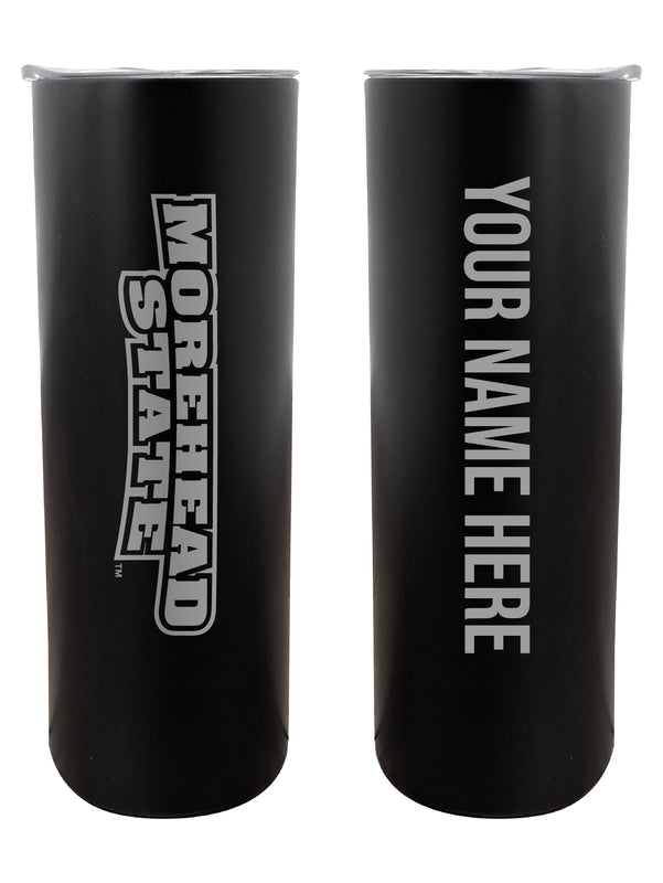 Morehead State University Customizable 20 oz Engraved Insulated Skinny Tumbler Officially Licensed Collegiate Product Black