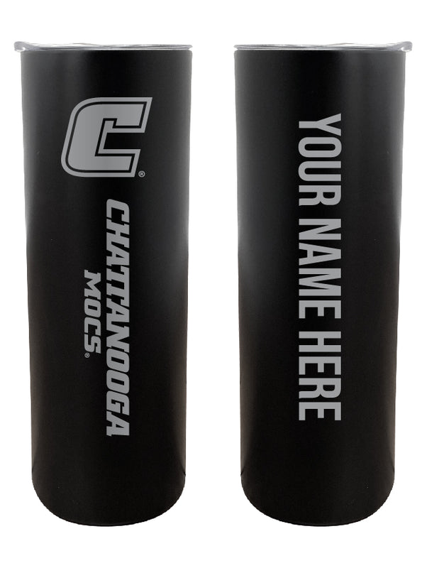 University of Tennessee at Chattanooga Customizable 20 oz Engraved Insulated Skinny Tumbler Officially Licensed Collegiate Product Black