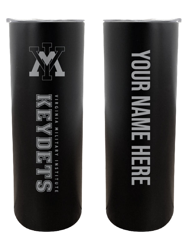 VMI Keydets Customizable 20 oz Engraved Insulated Skinny Tumbler Officially Licensed Collegiate Product Black