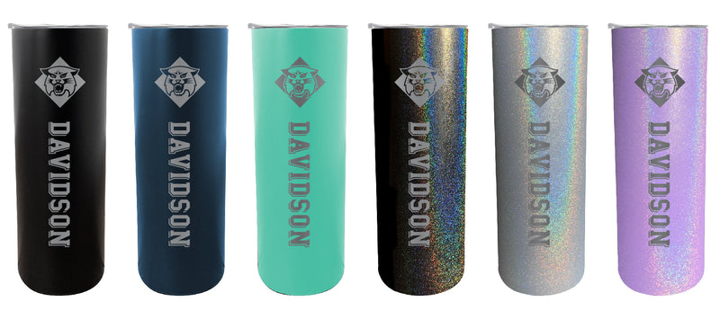 Davidson College NCAA Laser-Engraved Tumbler - 16oz Stainless Steel Insulated Mug