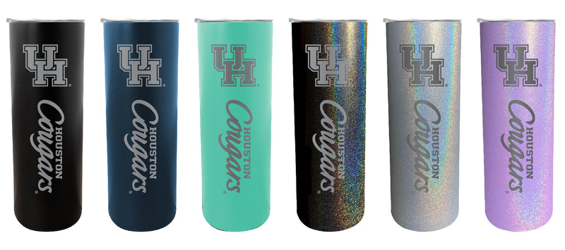 University of Houston NCAA Laser-Engraved Tumbler - 16oz Stainless Steel Insulated Mug