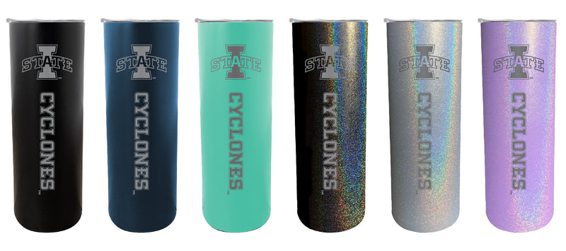 Iowa State Cyclones NCAA Laser-Engraved Tumbler - 16oz Stainless Steel Insulated Mug