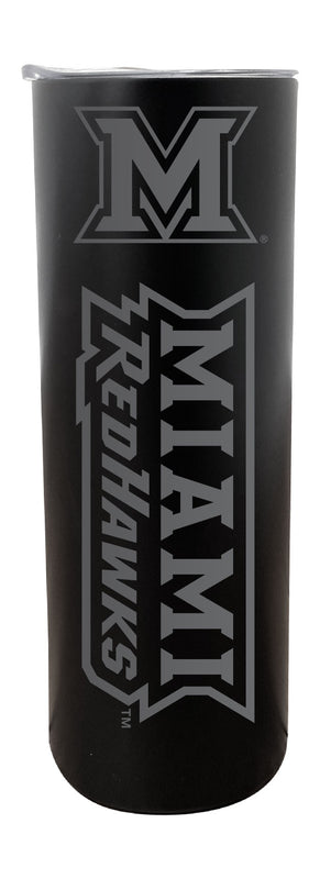 Miami University of Ohio NCAA Laser-Engraved Tumbler - 16oz Stainless Steel Insulated Mug