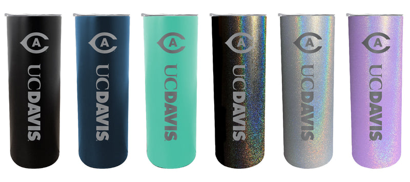 UC Davis Aggies NCAA Laser-Engraved Tumbler - 16oz Stainless Steel Insulated Mug