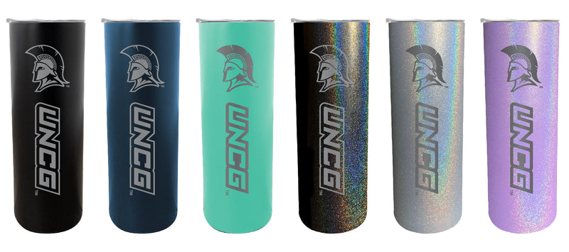 North Carolina Greensboro Spartans NCAA Laser-Engraved Tumbler - 16oz Stainless Steel Insulated Mug