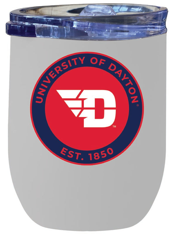 Dayton Flyers 12 oz Insulated Wine Stainless Steel Tumbler White Officially Licensed Collegiate Product White