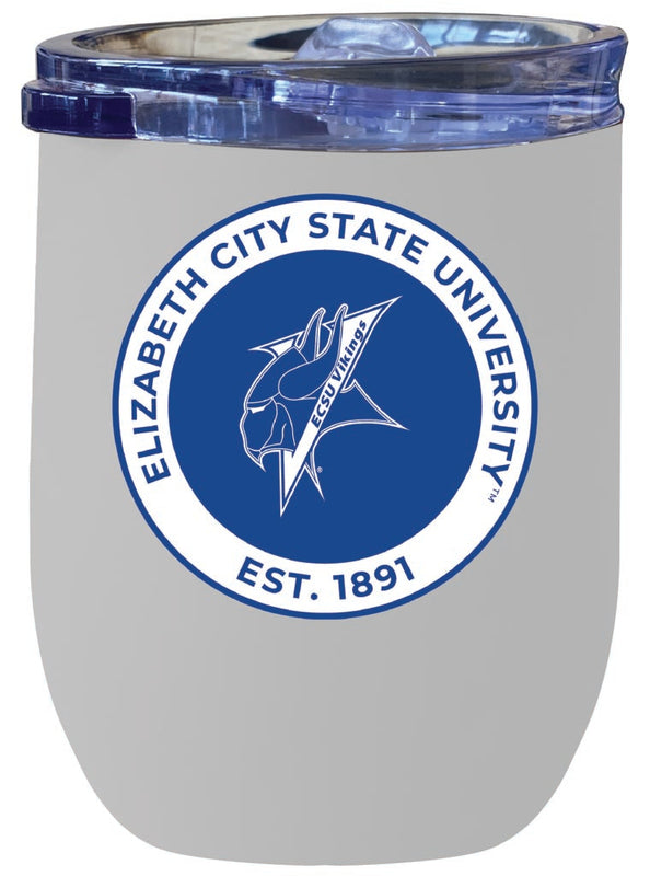 Elizabeth City State University 12 oz Insulated Wine Stainless Steel Tumbler White Officially Licensed Collegiate Product White