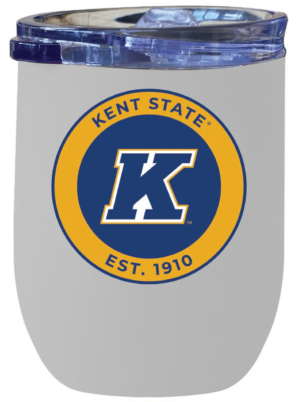Kent State University 12 oz Insulated Wine Stainless Steel Tumbler White Officially Licensed Collegiate Product White