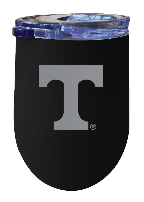 Tennessee Knoxville 12 oz Engraved Insulated Wine Stainless Steel Tumbler Black Officially Licensed Collegiate Product