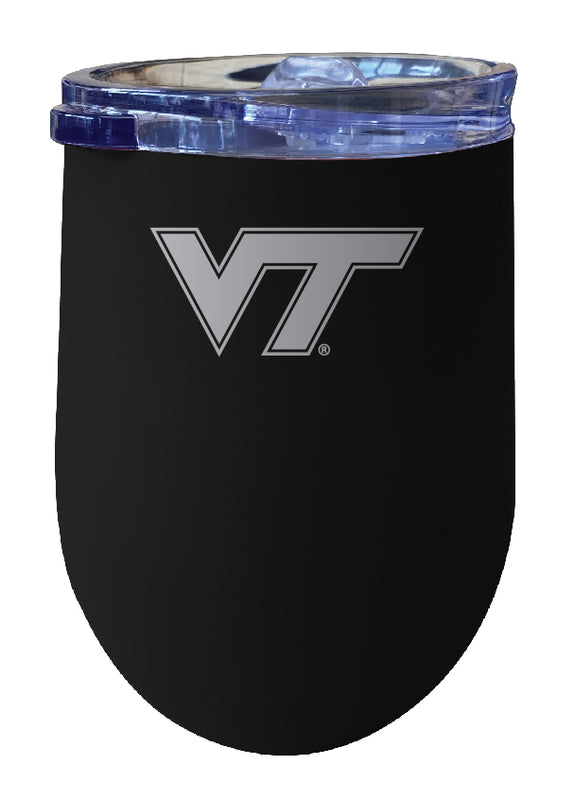 Virginia Tech Hokies NCAA Laser-Etched Wine Tumbler - 12oz Stainless Steel Insulated Cup