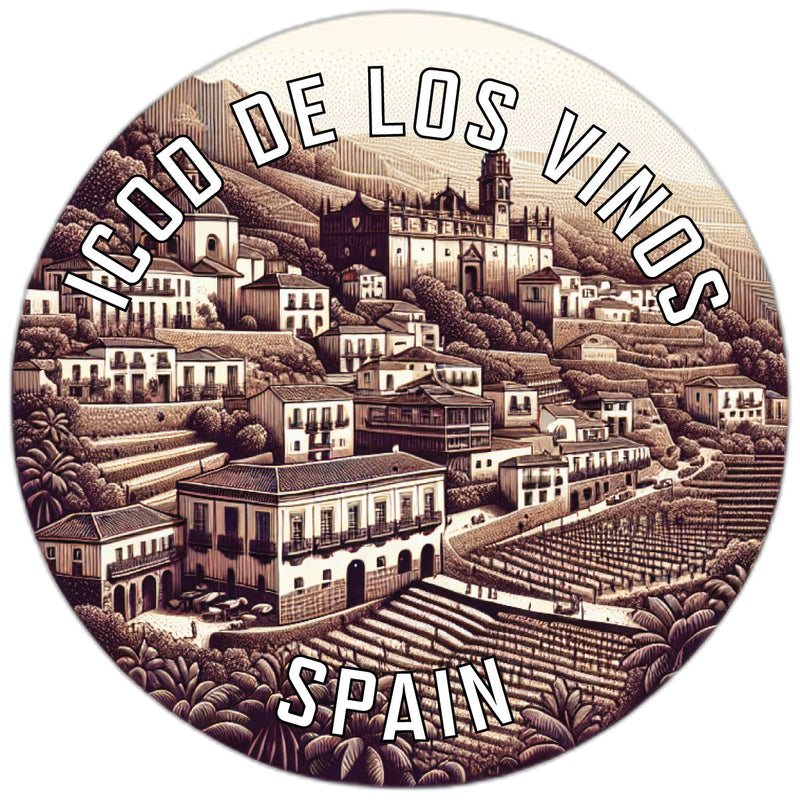 Icod de los Vinos Spain Souvenir Die Cut Flat Magnet 2-Inch