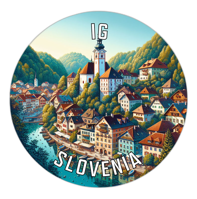 Ig Slovenia Souvenir Vinyl Decal Sticker 6-Inch