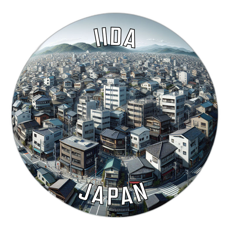 Iida Japan Souvenir Vinyl Decal Sticker 2-Inch