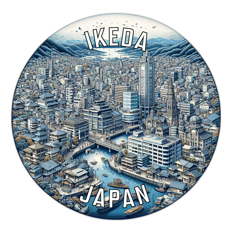 Ikeda Japan Souvenir Vinyl Decal Sticker 6-Inch