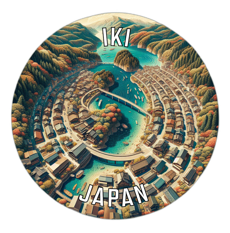 Iki Japan Souvenir Die Cut Flat Magnet 6-Inch