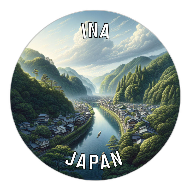 Ina Japan Souvenir Die Cut Flat Magnet 6-Inch