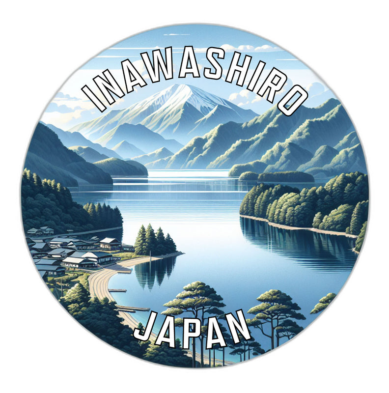 Inawashiro Japan Souvenir Die Cut Flat Magnet 2-Inch