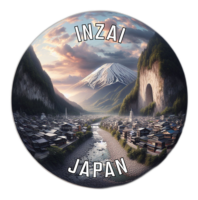 Inzai Japan Souvenir Vinyl Decal Sticker 2-Inch