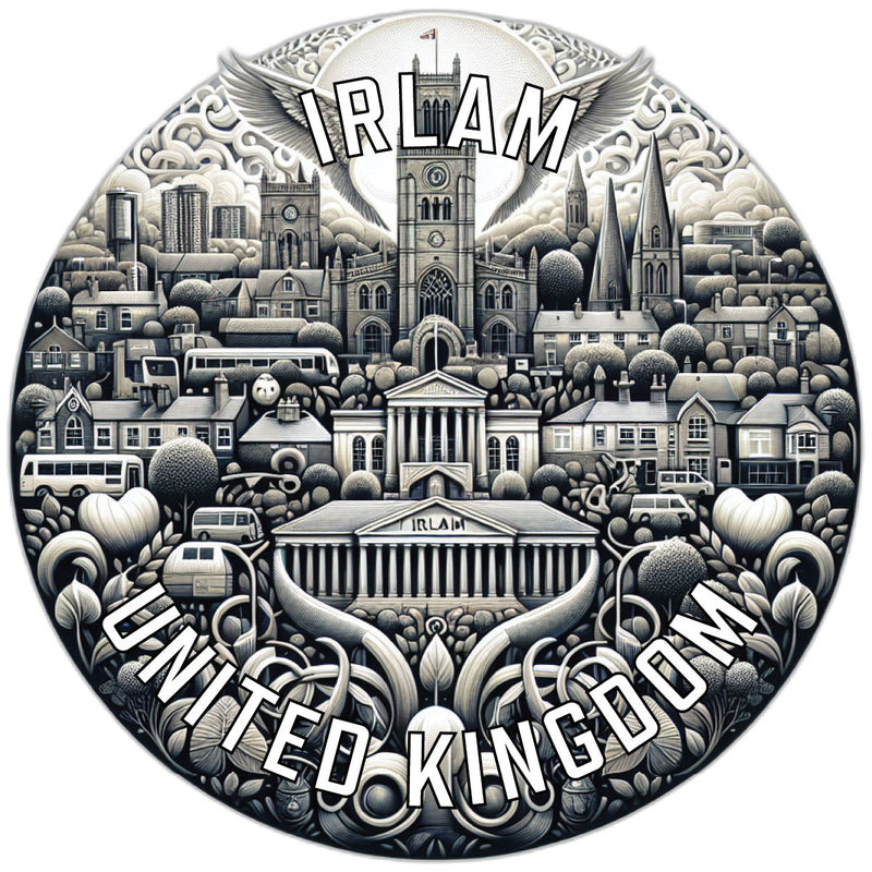 Irlam United Kingdom Souvenir Vinyl Decal Sticker 2-Inch