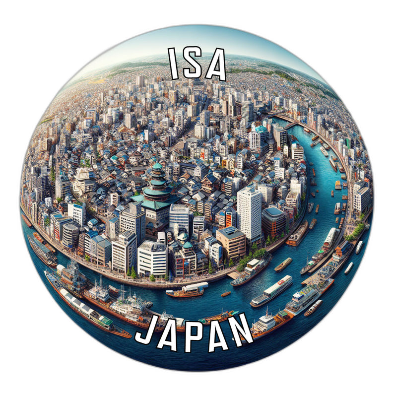 Isa Japan Souvenir Vinyl Decal Sticker 2-Inch