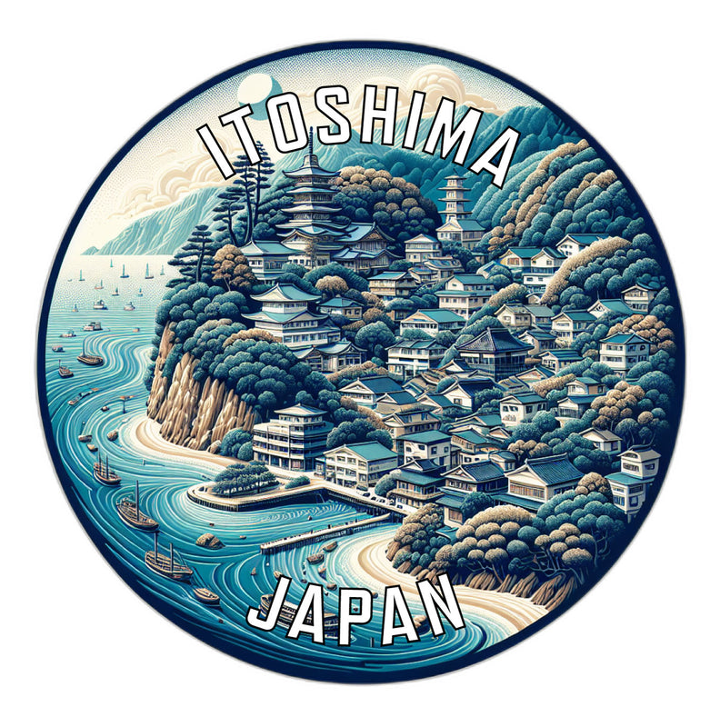Itoshima Japan Souvenir Vinyl Decal Sticker 2-Inch