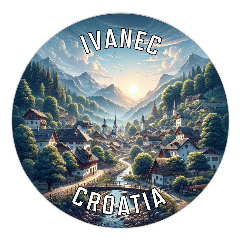 Ivanec Croatia Souvenir Die Cut Flat Magnet 2-Inch