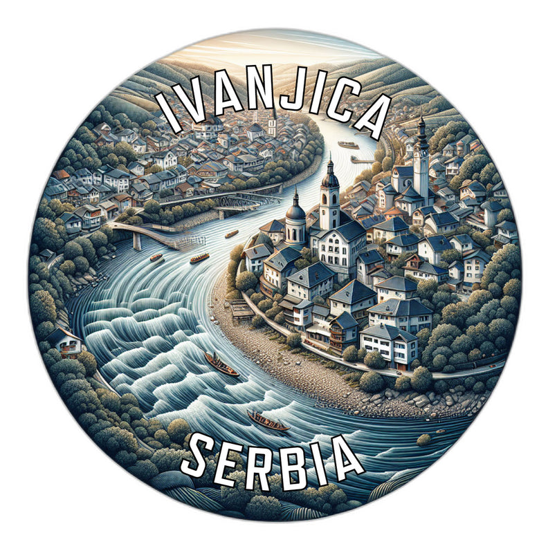 Ivanjica Serbia Souvenir Die Cut Flat Magnet 6-Inch