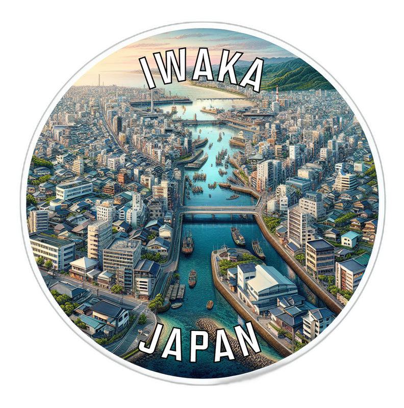 Iwaka Japan Souvenir Vinyl Decal Sticker 4-Inch
