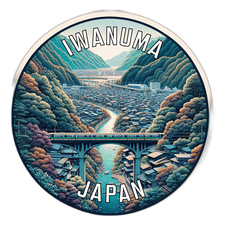 Iwanuma Japan Souvenir Vinyl Decal Sticker 2-Inch