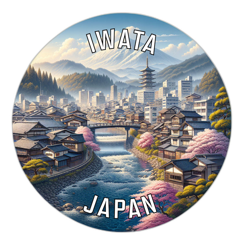 Iwata Japan Souvenir Vinyl Decal Sticker 6-Inch