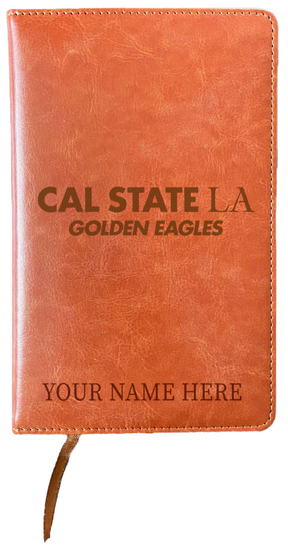California State University Los Angeles Customizable Engraved 8" x 5" Leather Journal Officially Licensed