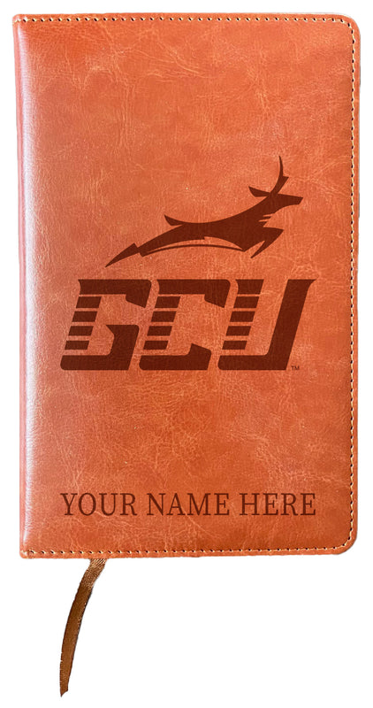 Grand Canyon University Lopes Customizable Engraved 8" x 5" Leather Journal Officially Licensed
