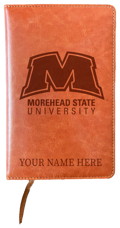 Morehead State University Customizable Engraved 8" x 5" Leather Journal Officially Licensed
