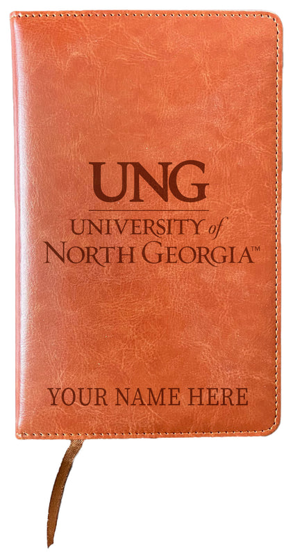 North Georgia Nighhawks Customizable Engraved 8" x 5" Leather Journal Officially Licensed
