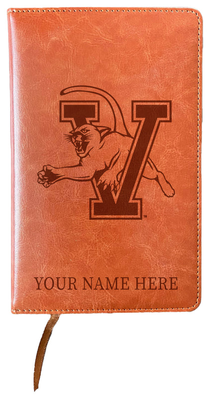 Vermont Catamounts Customizable Engraved 8" x 5" Leather Journal Officially Licensed