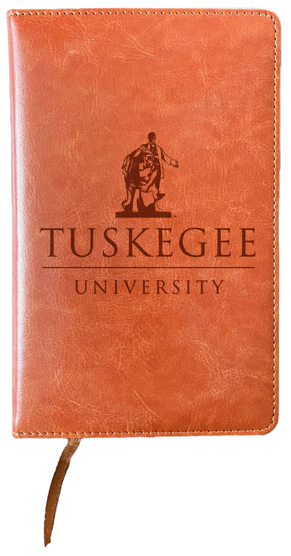 Tuskegee University Engraved 8" x 5" Leather Journal Officially Licensed Collegiate Product Single