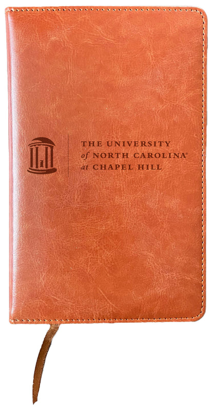 UNC Tar Heels Engraved 8" x 5" Leather Journal Officially Licensed Collegiate Product Single