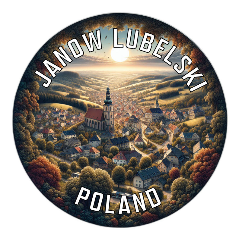 Janow Lubelski Poland Souvenir Die Cut Flat Magnet 2-Inch