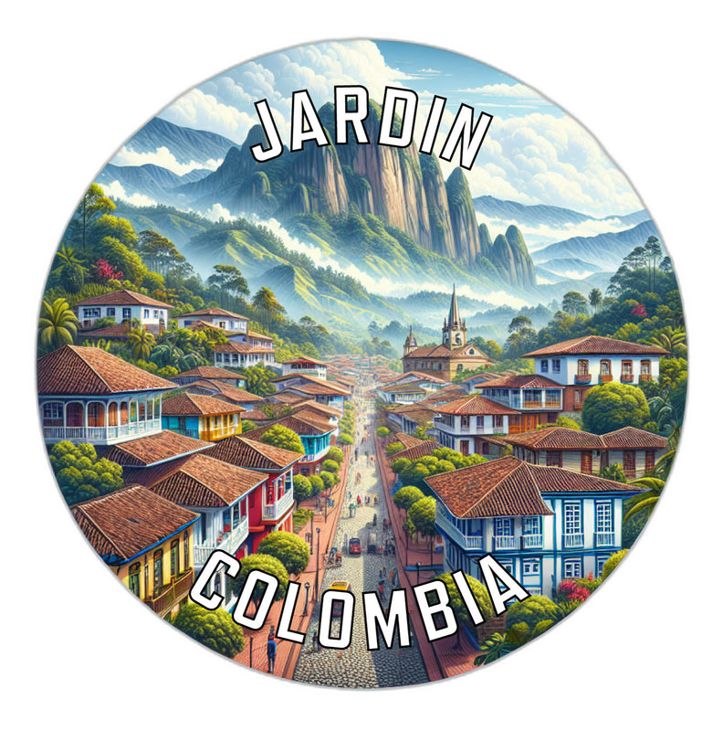 Jardin Colombia Souvenir Die Cut Flat Magnet 6-Inch