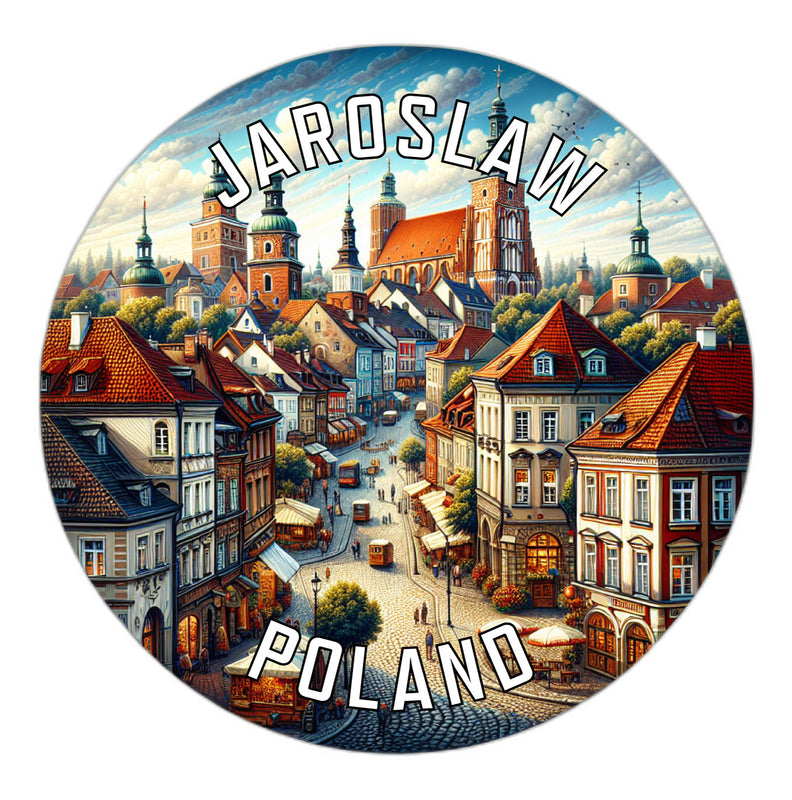 Jaroslaw Poland Souvenir Die Cut Flat Magnet 2-Inch