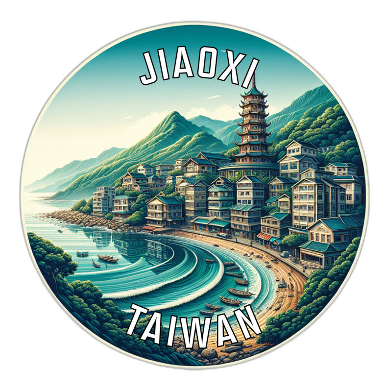 Jiaoxi Taiwan Souvenir Vinyl Decal Sticker 4-Inch