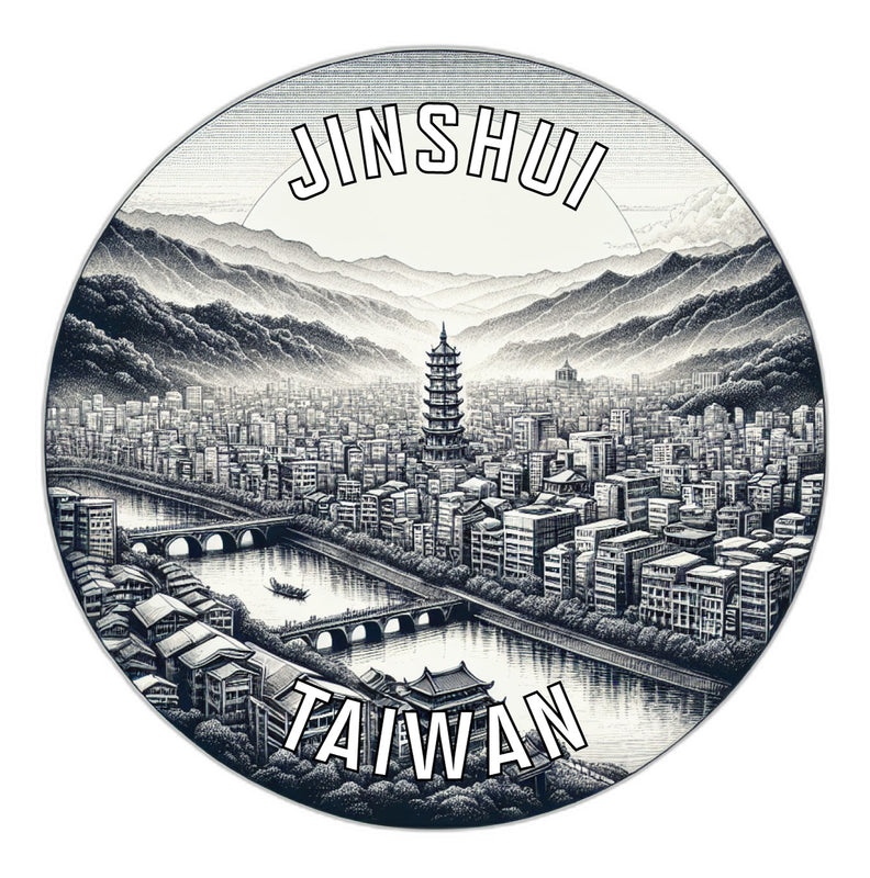 Jinshui Taiwan Souvenir Vinyl Decal Sticker 2-Inch