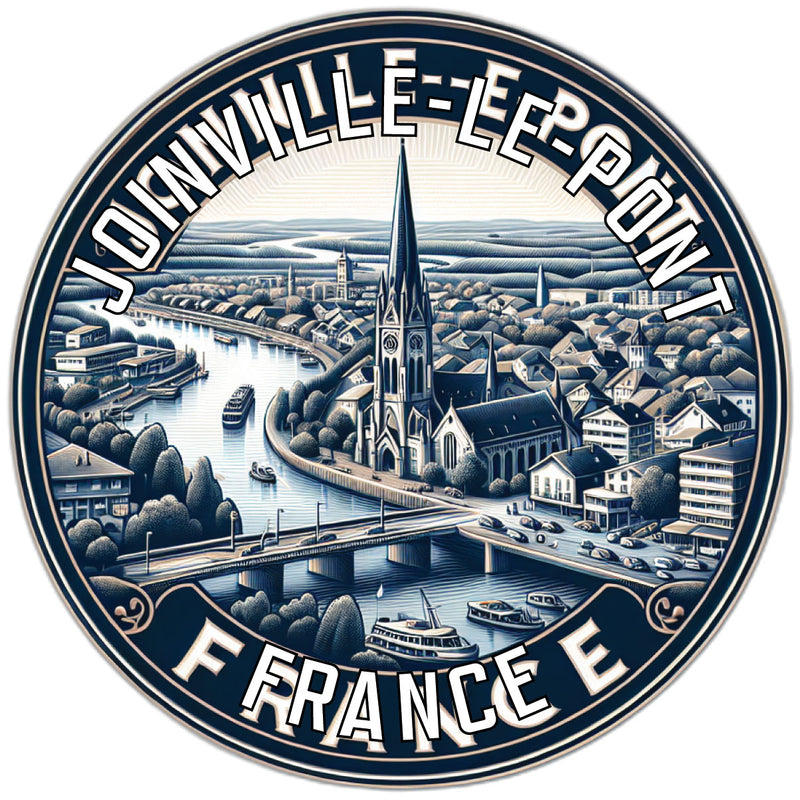 Joinville le Pont France Souvenir Die Cut Flat Magnet 2-Inch