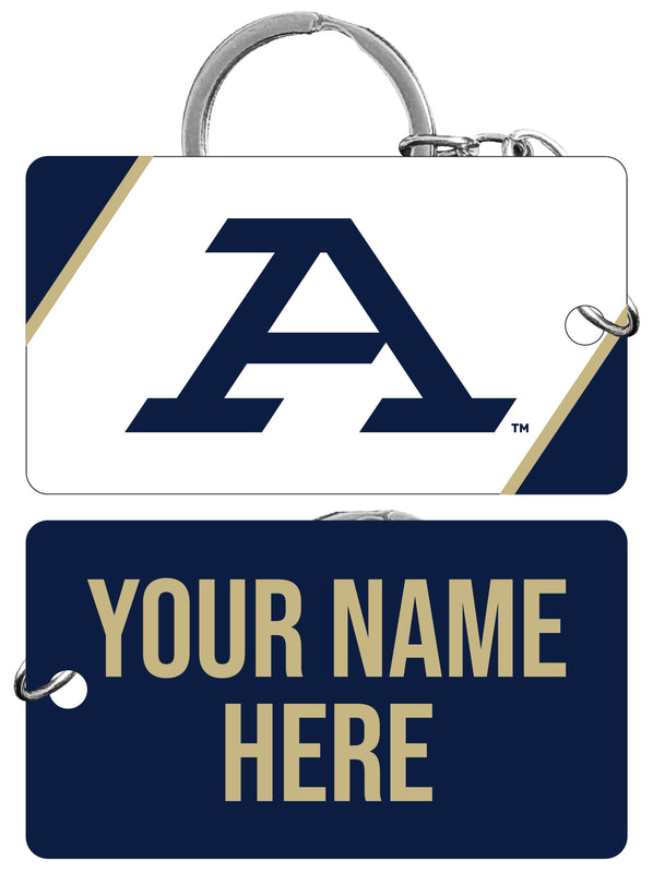 Akron Zips Customizable Acrylic Keychain 1.5" x 2.75" Officially Licensed Collegiate Product 2-Pack