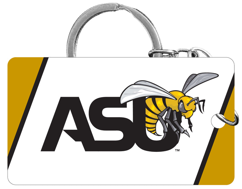 Alabama State University Acrylic Keychain 1.5" x 2.75" Officially Licensed Collegiate Product Single