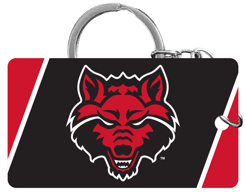 Arkansas State Acrylic Keychain 1.5" x 2.75" Officially Licensed Collegiate Product Single