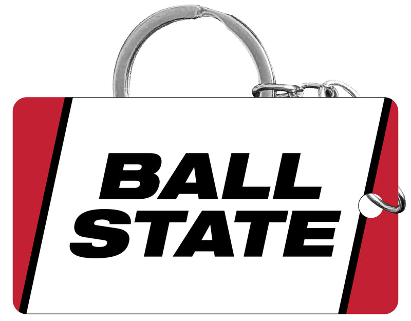 Ball State University Acrylic Keychain 1.5" x 2.75" Officially Licensed Collegiate Product Single