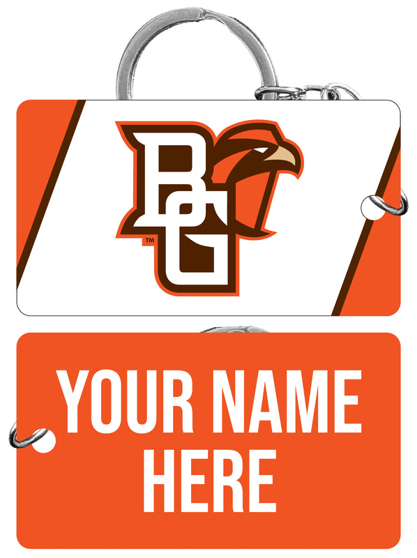 Bowling Green Falcons Customizable Acrylic Keychain 1.5" x 2.75" Officially Licensed Collegiate Product 4-Pack